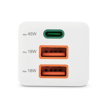 Hama 00201995 oplader til mobil enhed Smartphone Hvid Vekselstrøm Hurtig opladning Indendørs, Udendørs