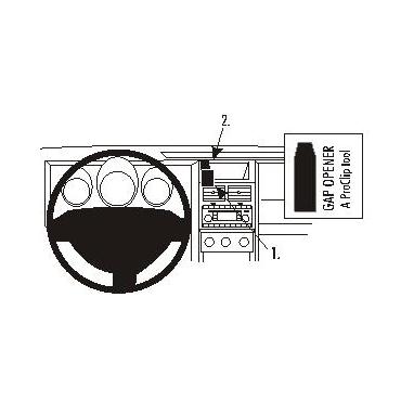 Brodit ProClip Center mount - montering för mobiltelefon