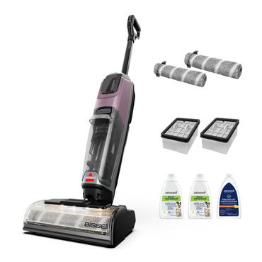 Bissell CrossWave OmniForce EdgeFind Pro St&aring;ende vakuum Batteri T&oslash;r&v&aring;d Posel&oslash;s Sort, Lilla