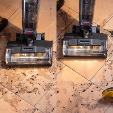 Bissell CrossWave OmniForce EdgeFind Pro St&aring;ende vakuum Batteri T&oslash;r&v&aring;d Posel&oslash;s Sort, Lilla