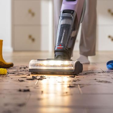 Bissell CrossWave OmniForce EdgeFind Pro St&aring;ende vakuum Batteri T&oslash;r&v&aring;d Posel&oslash;s Sort, Lilla