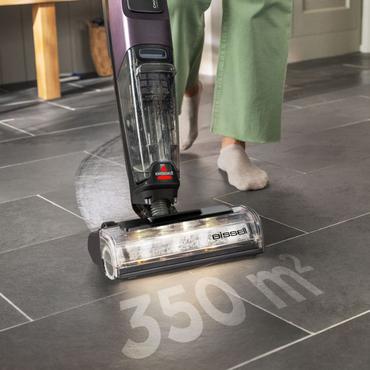 Bissell CrossWave OmniForce EdgeFind Pro St&aring;ende vakuum Batteri T&oslash;r&v&aring;d Posel&oslash;s Sort, Lilla