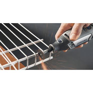 Dremel 420 - k&aelig;reskive - for plastik, aluminium, mursten, gipsv&aelig;g, rustfrit st&aring;l, kobber, s&oslash;lv, guld, marmor, st&oslash;bejern, ventileret beton, bl&oslash;dt metal, messing, h&aelig;rdet st&aring;l, glasfiberforst&aelig;rket plastik - 20 stykker