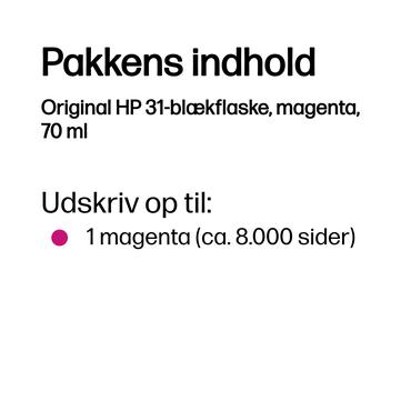 HP 31 - magenta - original - blækrefill
