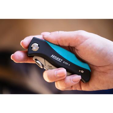 HAZET 2157-1 lommekniv Sort, Bl&aring;