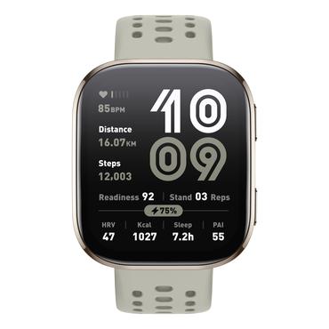 Amazfit Bip 6 Stone 5 cm (1.97") AMOLED Digital 390 x 450 pixel Berøringsskærm Guld GPS (satellit)