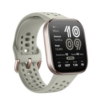 Amazfit Bip 6 Stone 5 cm (1.97") AMOLED Digital 390 x 450 pixel Berøringsskærm Guld GPS (satellit)
