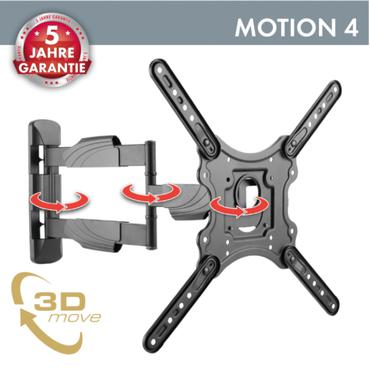 Schwaiger MOTION 4 konsol - f&ouml;r platt panel - svart