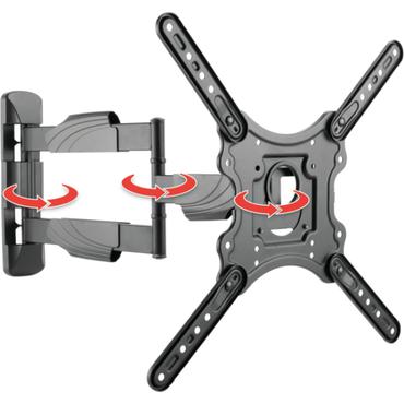 Schwaiger MOTION 4 konsol - f&ouml;r platt panel - svart