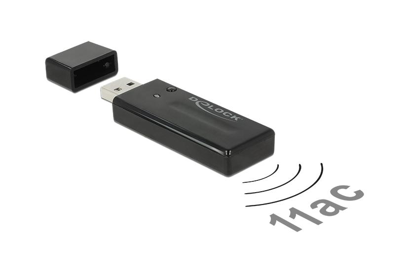 Delock USB 3.0 Dual Band WLAN ac/a/b/g/n Stick - netværksadapter - USB 3.0
