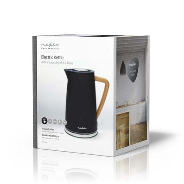 Nedis KAWK510EBK elkedel 1,7 L 2200 W Sort