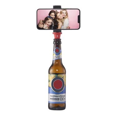 Hama Bottle Pod Fun Passiv holder Mobiltelefon/Smartphone Sort, R&oslash;d