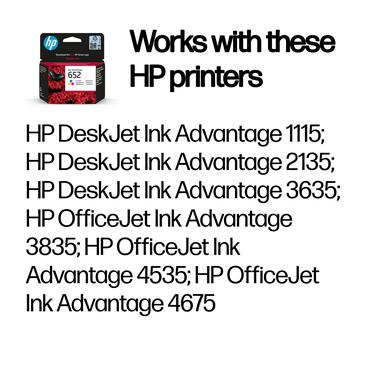 HP 652 - f&auml;rg (cyan, magenta, gul) - original - Ink Advantage - bl&auml;ckpatron