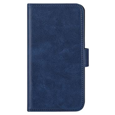 Essentials Samsung Galaxy S25 PU wallet, detachable, 3 cards, blue