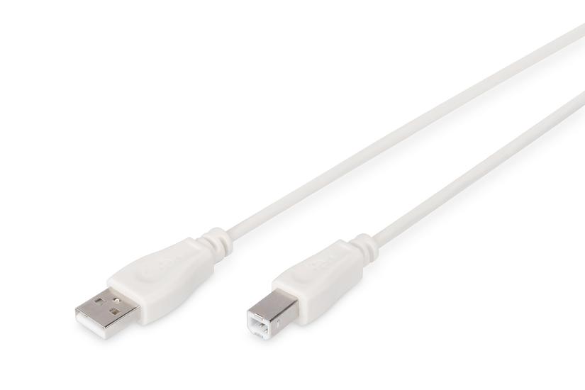 Digitus AK-300105-018-E USB-kabel USB 2.0 1,8 m USB A USB B Beige