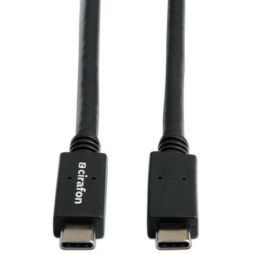 Cirafon USB3.1 CM-CM 07 USB-kabel USB 3.2 Gen 1 (3.1 Gen 1) 2 m USB C Sort