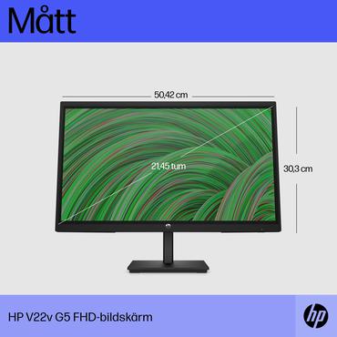 HP V22v G5 skærm - Kantbelyst LED - 22" - AMD FreeSync - VA - 5ms