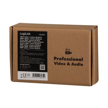 LogiLink HD0037 video-splitter HDMI 4x HDMI