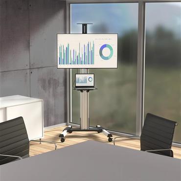 StarTech.com Heavy Duty Rolling Portable TV Cart Stand with Wheels