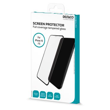 DELTACO - skärmskydd för mobiltelefon - full täckning