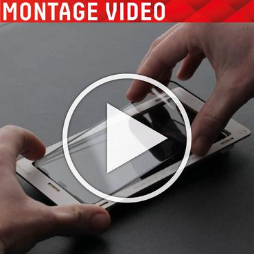 Displex Screen Protector (10H) for Apple iPhone iPhone 13/13 Pro/14/16e/17e, Eco Mounting Frame, scratch resistant