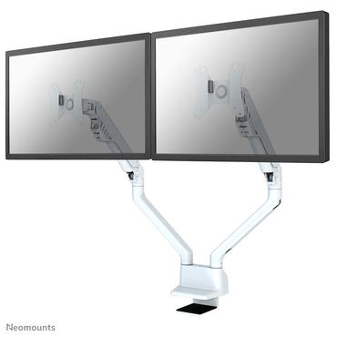 Neomounts FPMA-D750DWHITE2 monteringssæt - fuld bevægelse - for 2 LCD displays - hvid