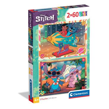 2x60 Puzzles Kids Stitch