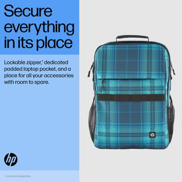 HP Campus XL Tartan Plaid Backpack