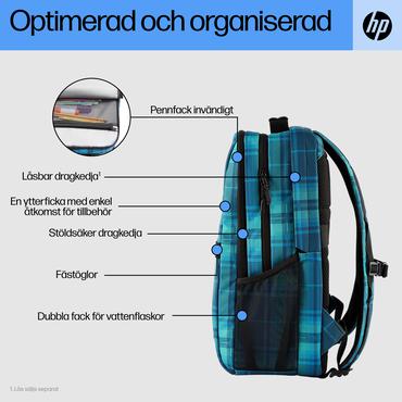 HP Campus XL Tartan Plaid Backpack