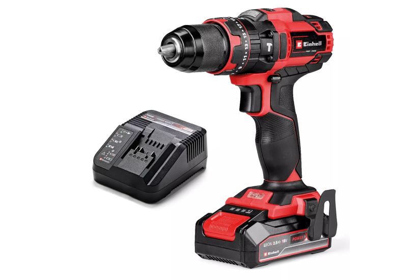 Einhell TE-CD 18/44 Li-i 24000 rpm N&oslash;glefri 1,59 kg Sort, R&oslash;d