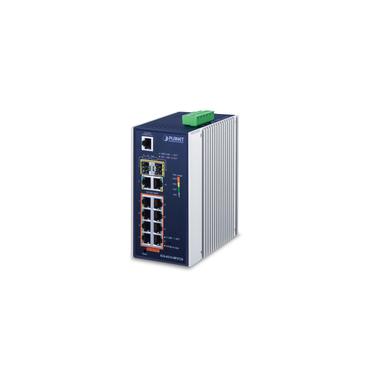 PLANET IGS-4215-8P2T2S netværksswitch Administreret L2/L4 Gigabit Ethernet (10/100/1000) Strøm over Ethernet (PoE) Blå, Sølv