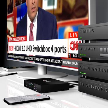 Club 3D SenseVision CSV-1370 - video-/audioswitch - 4 porte