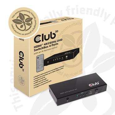 Club 3D SenseVision CSV-1370 - video-/audioswitch - 4 porte