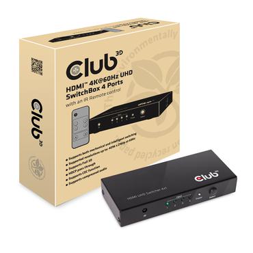 Club 3D SenseVision CSV-1370 - video-/audioswitch - 4 porte