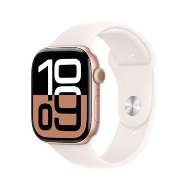 Apple Watch Series 10 OLED 46 mm Digital 416 x 496 pixel Berøringsskærm 4G Roseguld Wi-Fi GPS (satellit)