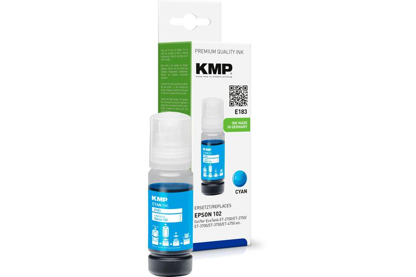 KMP Tinte EcoTank T03R2 6000 S. cyan omarfabricerad