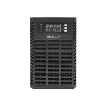Qoltec - UPS - str&oslash;mfaktor 1.0, LCD, EPO, on-line - 3000 Watt - 3000 VA