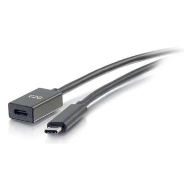 3ft USB C M/F Cable Ext 3.2 Gen2 10G 3A