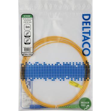 Deltaco SCSC-3-SUA InfiniBand og fiberoptisk kabel 3 m SC Gul