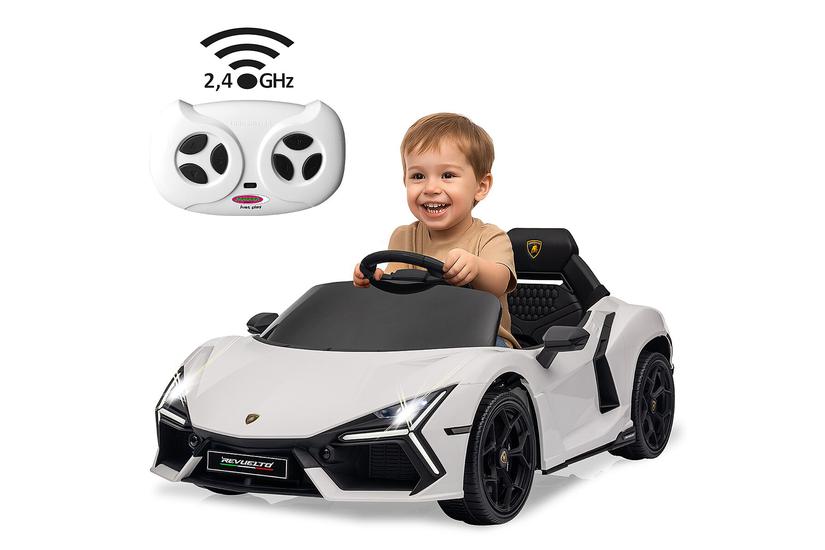 Jamara Ride-on Lamborghini Revuelto weiÃ 2,4GHz Li-Power 12.