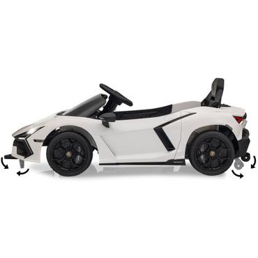 Jamara Ride-on Lamborghini Revuelto weiÃ 2,4GHz Li-Power 12.