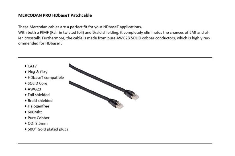 PRO HDbaseT 5,0m, KAT7 S/FTP