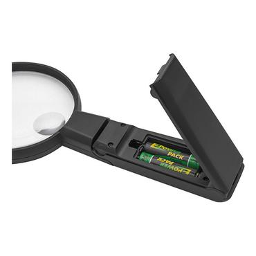 WEDO Lupe rund beleuchtet 90 mm mit StandfuÃ schwarz