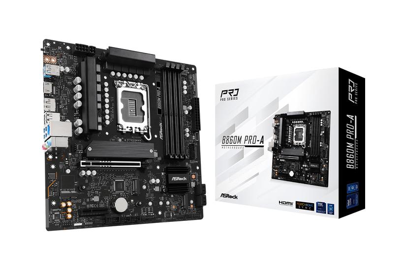 ASRock B860M Pro-A - bundkort - micro ATX - LGA1851 sokkel - B860