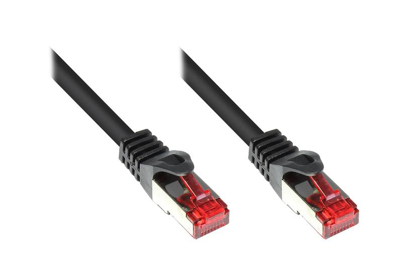 Alcasa Cat6 1m netværkskabel Sort S/FTP (S-STP)