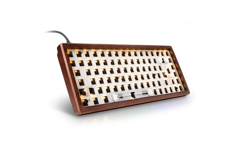 Sharkoon Tangentbord - 75% - Trä - USB Type-C