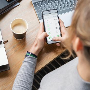 LogiLink SH0105 smart str&oslash;mskinne 6 AC stikkontakt(er) Type F 1,8 m 4 2400 W Hvid