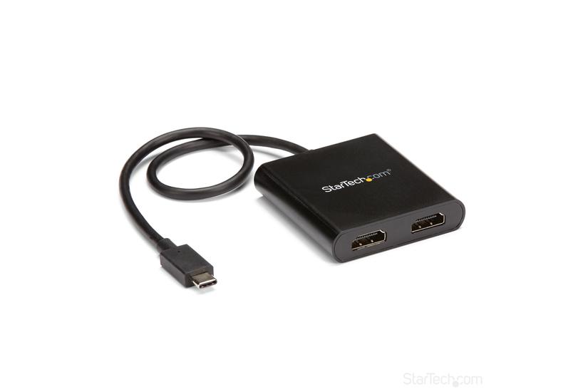 StarTech.com MST-hubb med tv&aring; portar f&ouml;r USB-C till HDMI - 4K 30&nbsp;Hz - adapterkabel - HDMI / USB - 44 m