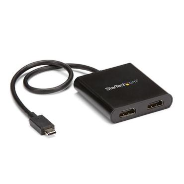 StarTech.com MST-hubb med tv&aring; portar f&ouml;r USB-C till HDMI - 4K 30&nbsp;Hz - adapterkabel - HDMI / USB - 44 m