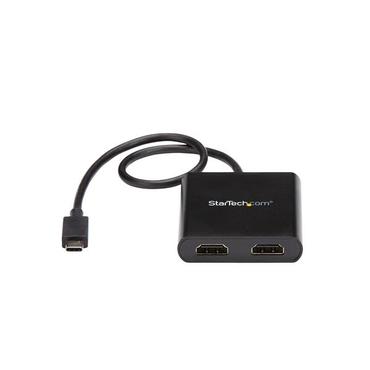 StarTech.com MST-hubb med tv&aring; portar f&ouml;r USB-C till HDMI - 4K 30&nbsp;Hz - adapterkabel - HDMI / USB - 44 m